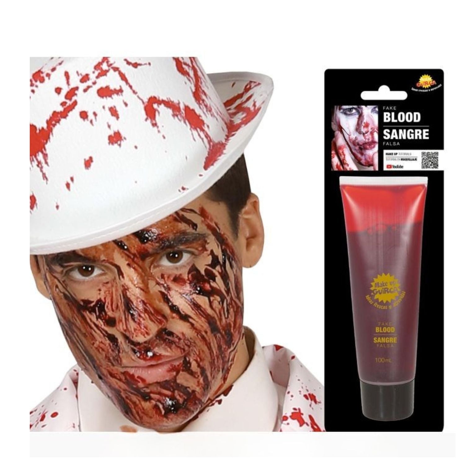 Tubo de Sangre de 100 Ml. Tienda de disfraces online - Mercadisfraces