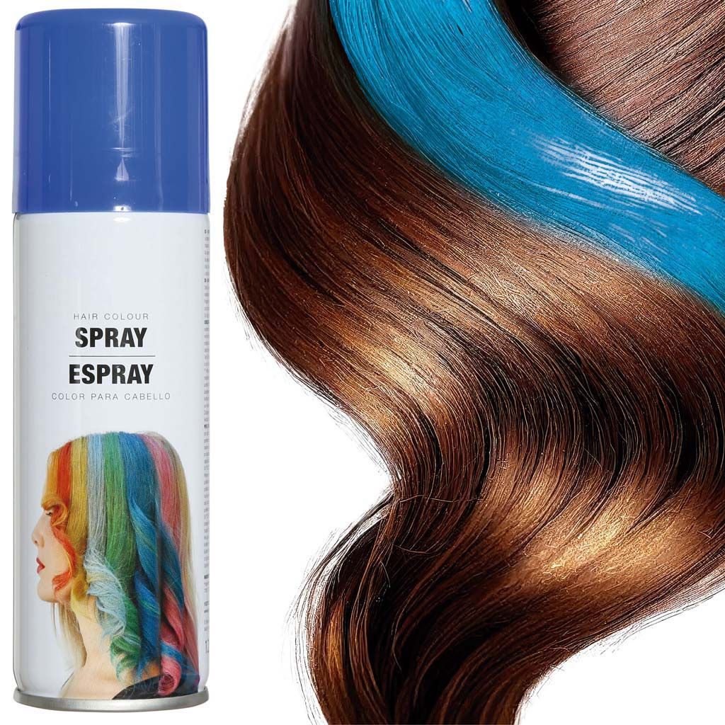 Spray pintura Pelo Color Azul Tienda de disfraces online - Mercadisfraces