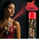 Spray Maquillaje Brillo Color Rojo Tienda de disfraces online - Mercadisfraces