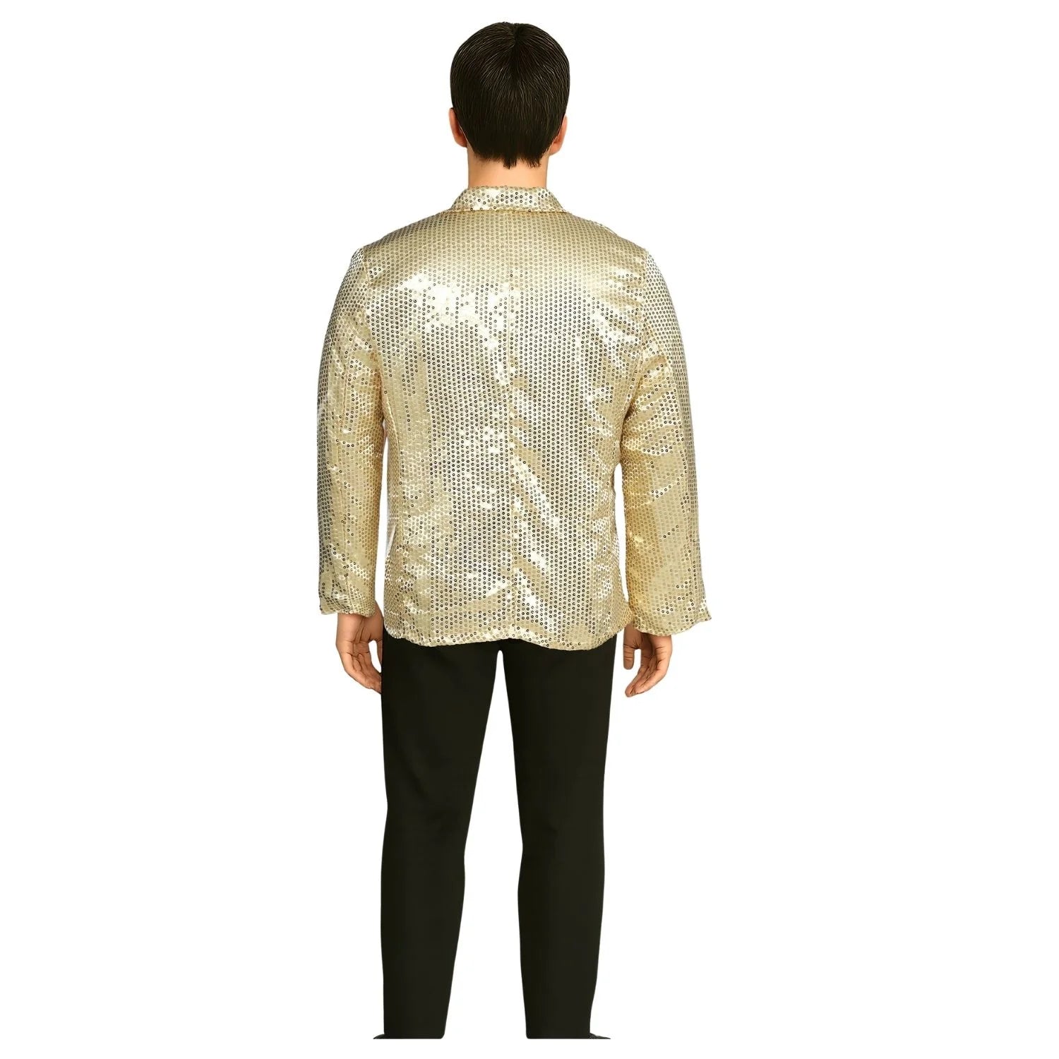 Chaqueta lentejuelas oro para adulto