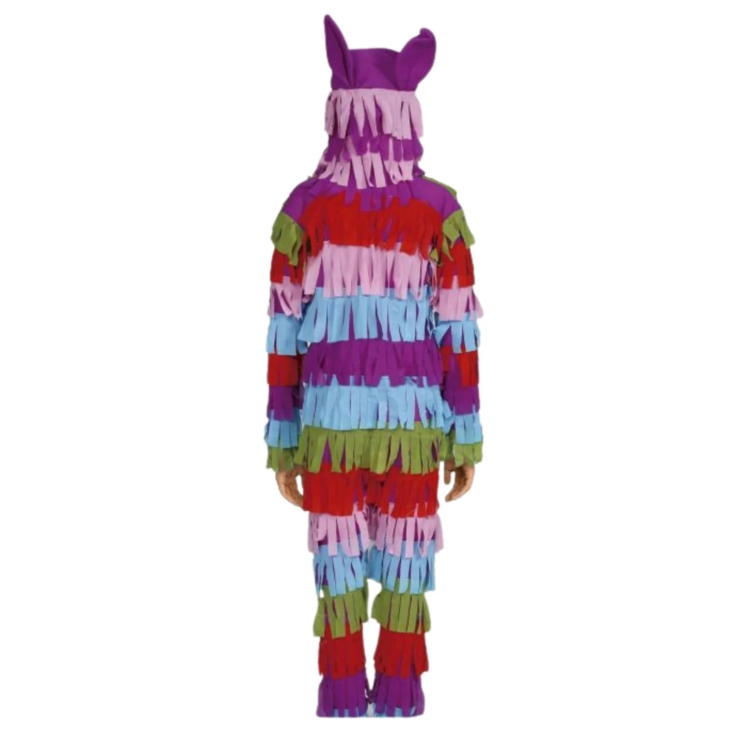 Adulto con disfraz de piñata para Carnaval