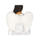 alas blancas de plumas complemento para look de fantasía o estilo elegante en fiestas temáticas