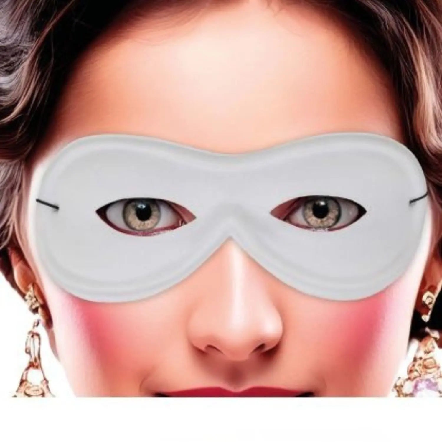 Antifaz blanco para adulto complemento disfraz carnaval mascara antifaz