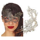 antifaz dorado de filigrana en tela para look elegante máscara o fiesta temática sofisticada