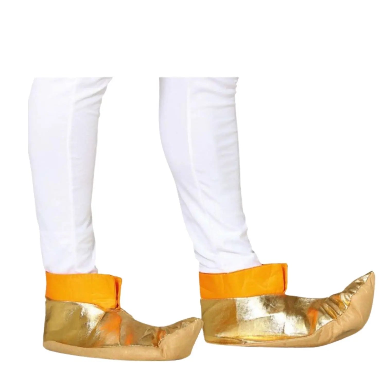 babuchas doradas para adulto complemento para look árabe oriental o fantasía en Carnaval o fiestas temáticas