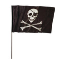 bandera pirata con calavera y tibias cruzadas complemento para look pirata o decoración temática