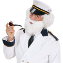 Barba y bigote blanco postizo para disfraz navidad o anciano