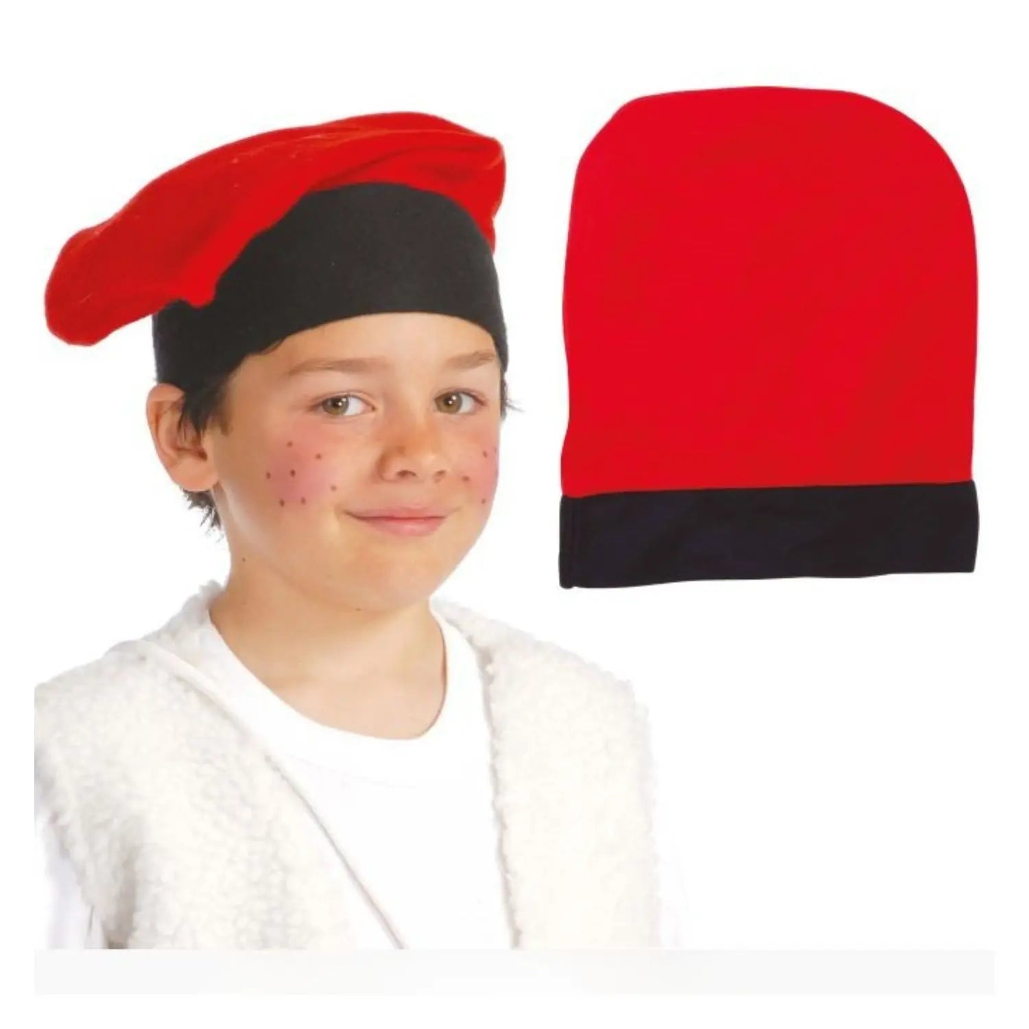 Barretina roja infantil sombrero catalán tradicional para disfraz