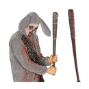 bate de beisbol 73 cm con alambre de espinos complemento para look de terror o Halloween