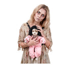 bebé siniestro colgante con sonido y movimiento para decoración de halloween