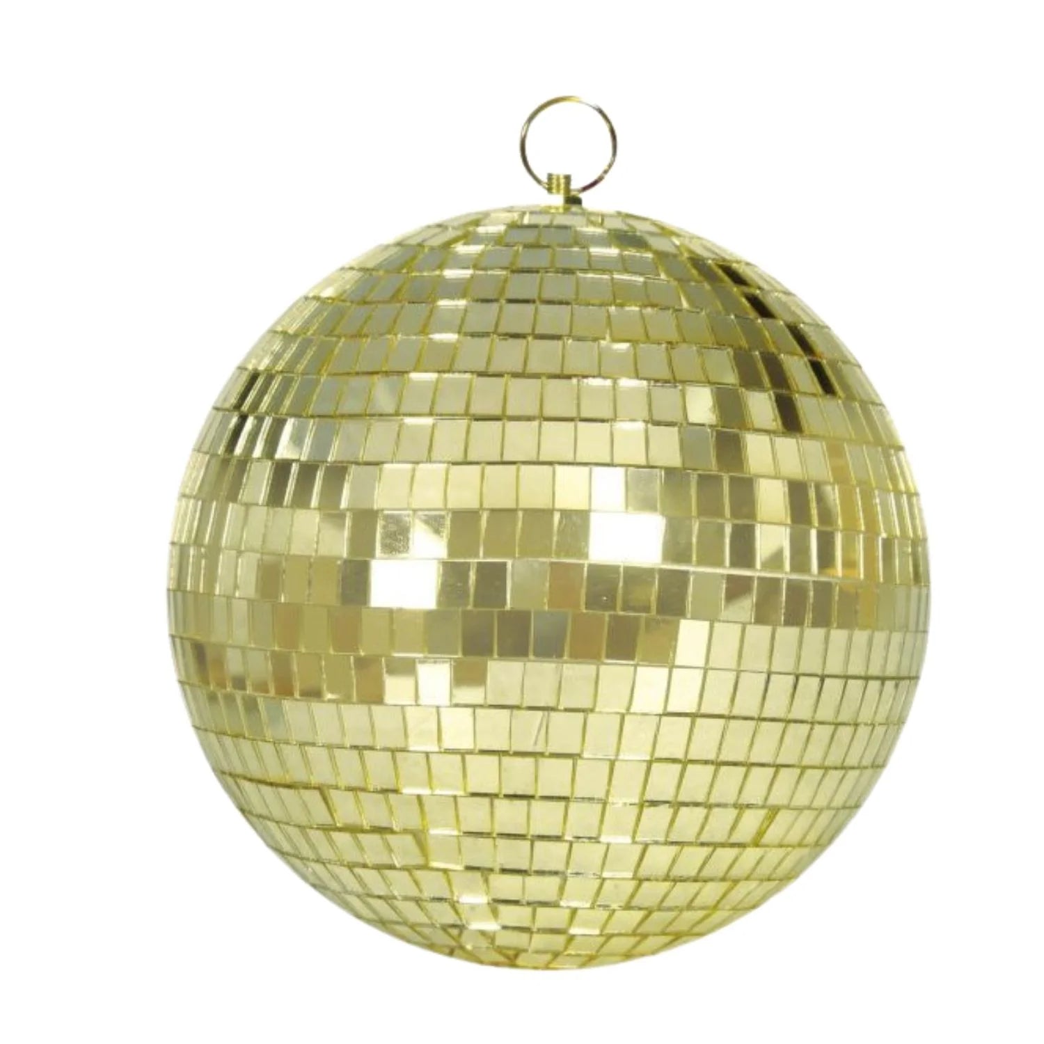 Bola espejos discoteca 70s oro para decoración de fiestas disco