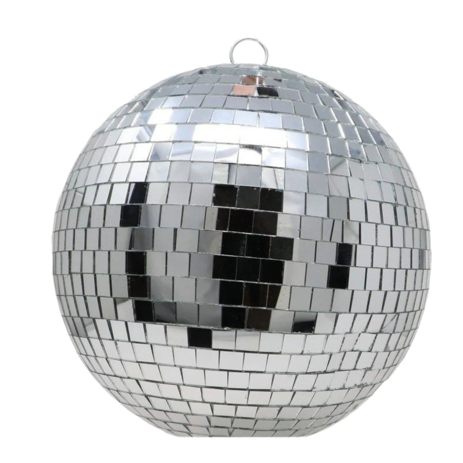 Bola de espejos discoteca plata estilo años 70 disponible en varias medidas