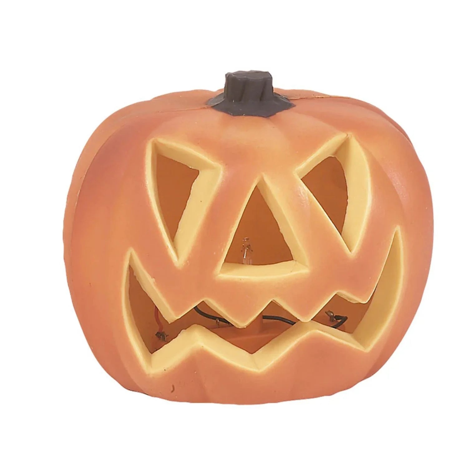 calabaza luminosa halloween 10x9 cm con luz decoración terror