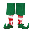 calcetines a rayas rojas y blancas complemento para look de payaso o elfo navideño