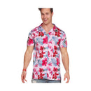 Camisa hawaiana de flamencos para hombre con estampado tropical ideal para fiestas de verano y temática hawaiana