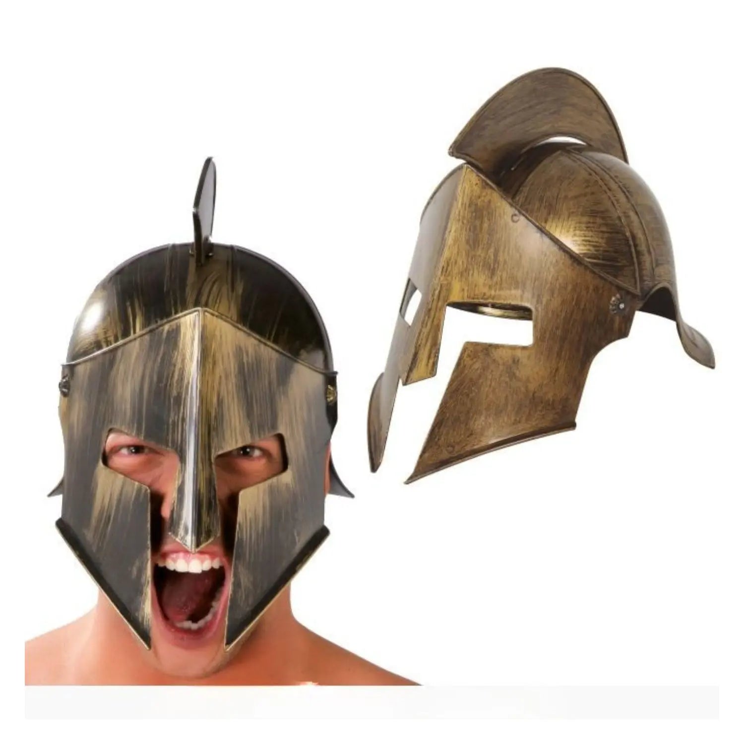 Casco espartano adulto para disfraz de guerrero griego