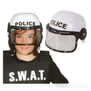 Casco de policía para disfraz complemento policial