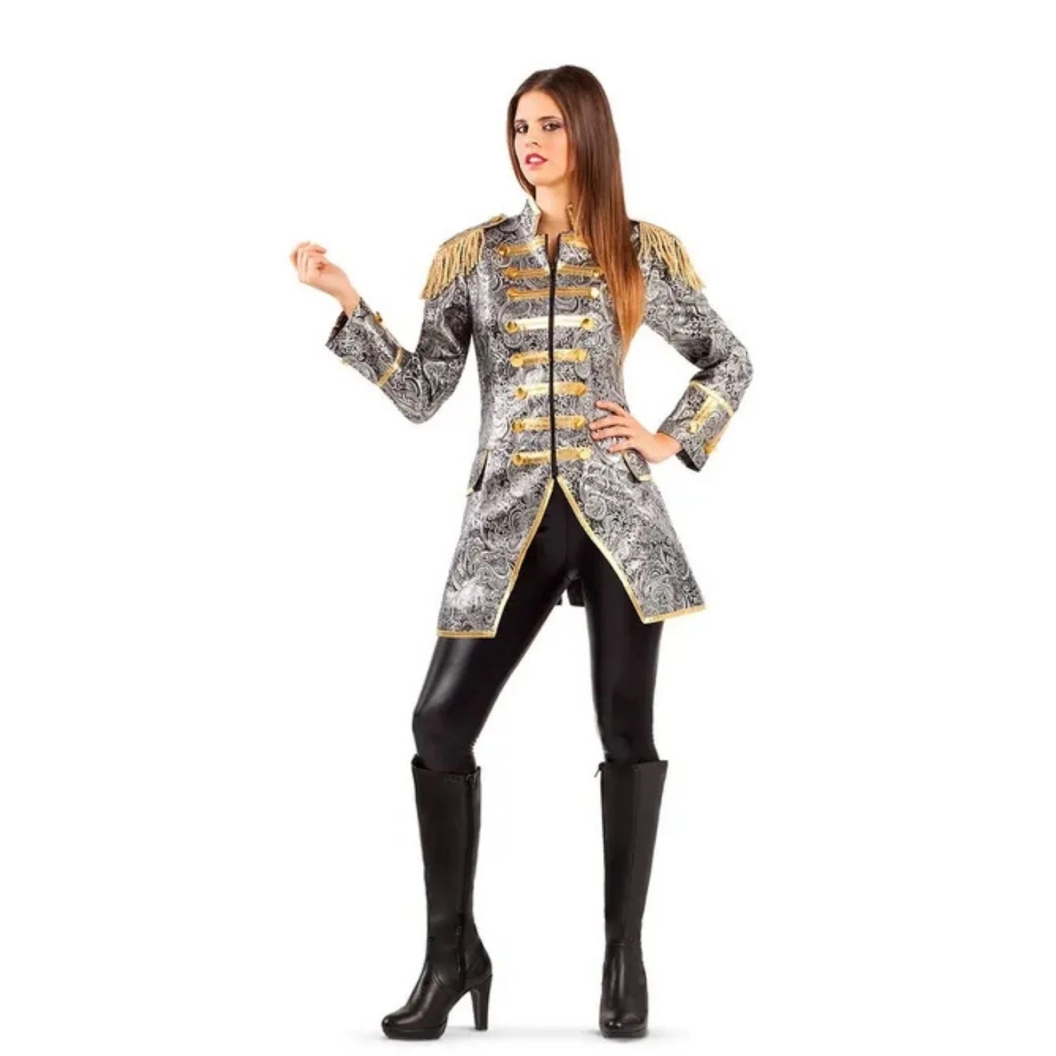 Chaqueta elegante mujer para disfraces de circo y fiestas temáticas