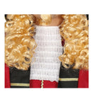 chorrera época blanca pechera barroca de 26 cm accesorio elegante para look aristocrático