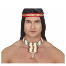 Collar indio guerrero para completar disfraces tribales y del oeste