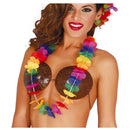 Collar multicolor para completar disfraces tropicales y fiestas temáticas