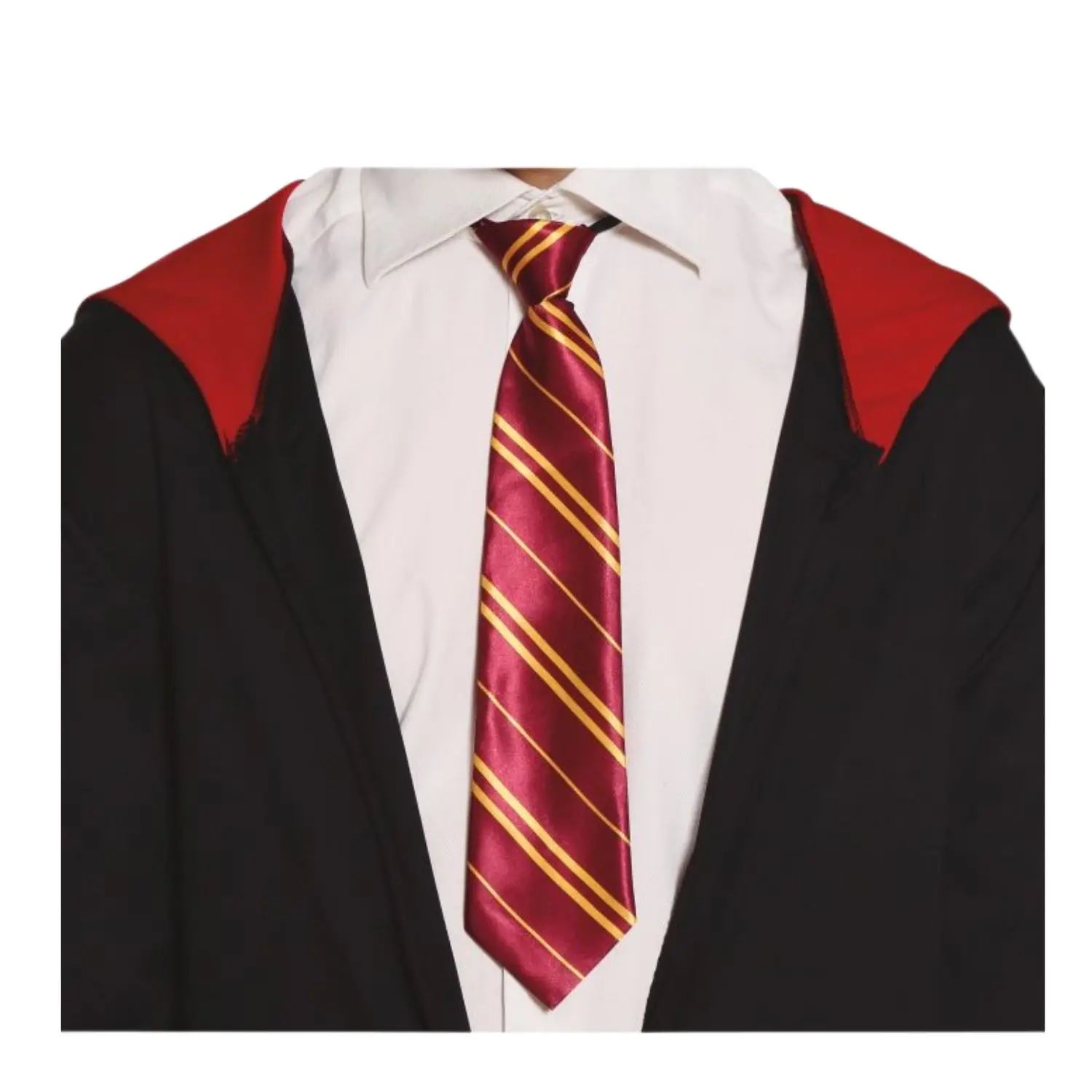 corbata de rayas estudiante complemento para look universitario o temática mágica