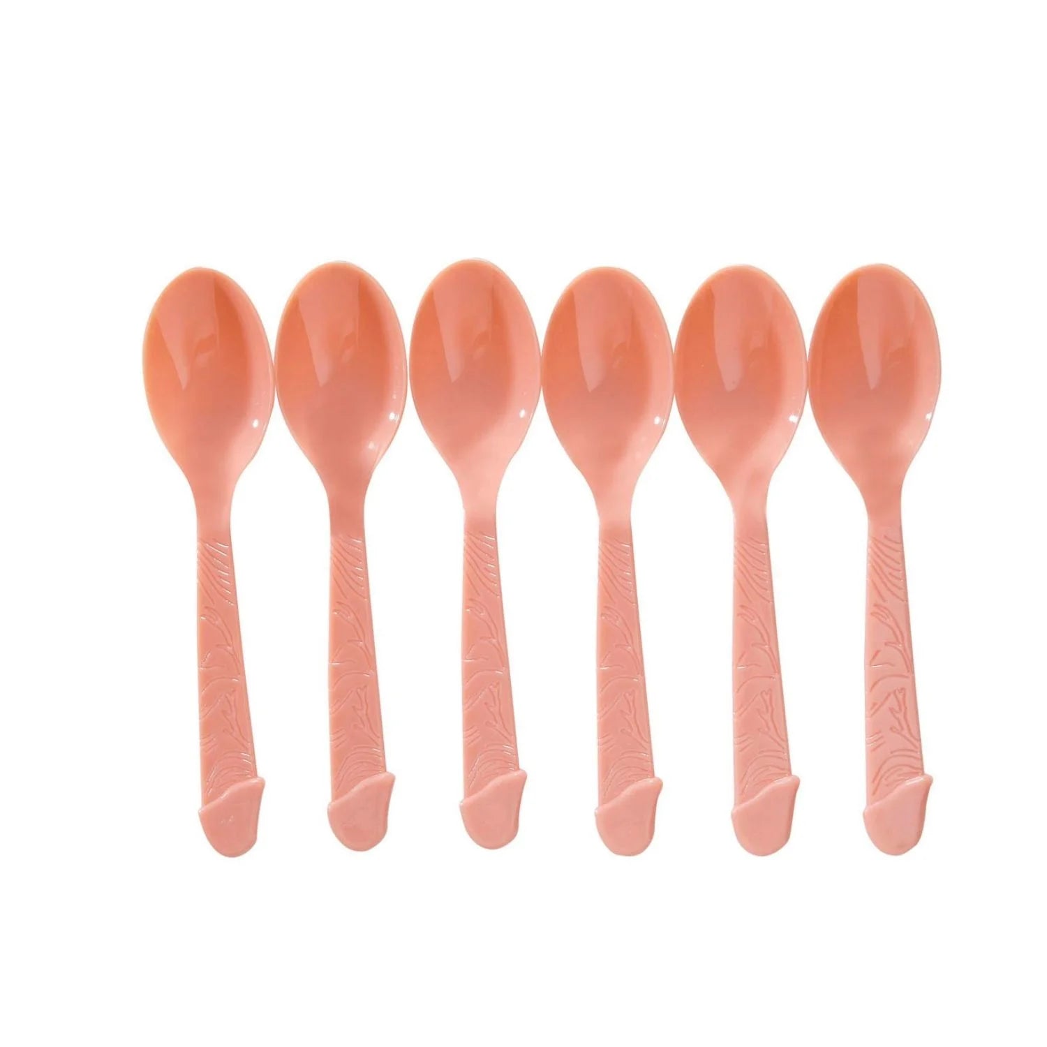 set de 6 cucharillas willy para despedida de soltero fiesta divertida