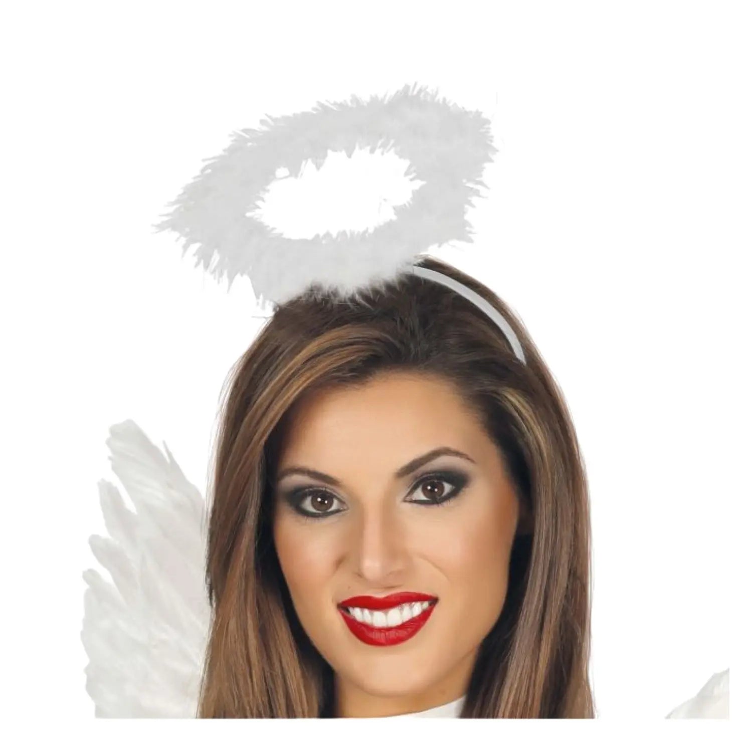 diadema de ángel con aureola complemento para look celestial o navideño ideal para Carnaval o Navidad
