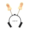 diadema divertida con luz y muelles para look de despedida o fiesta entre amigos en eventos tematicos