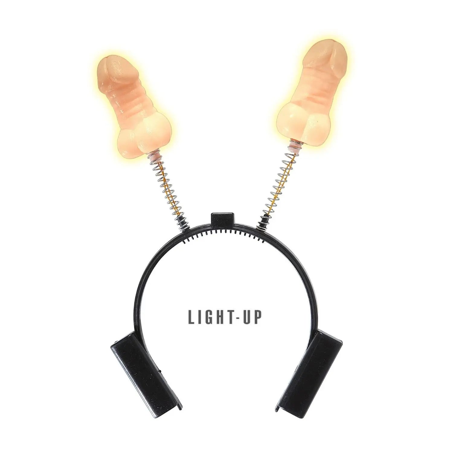 diadema divertida con luz y muelles para look de despedida o fiesta entre amigos en eventos tematicos