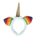 diadema de unicornio colorida para look de fantasia en fiestas infantiles y eventos tematicos