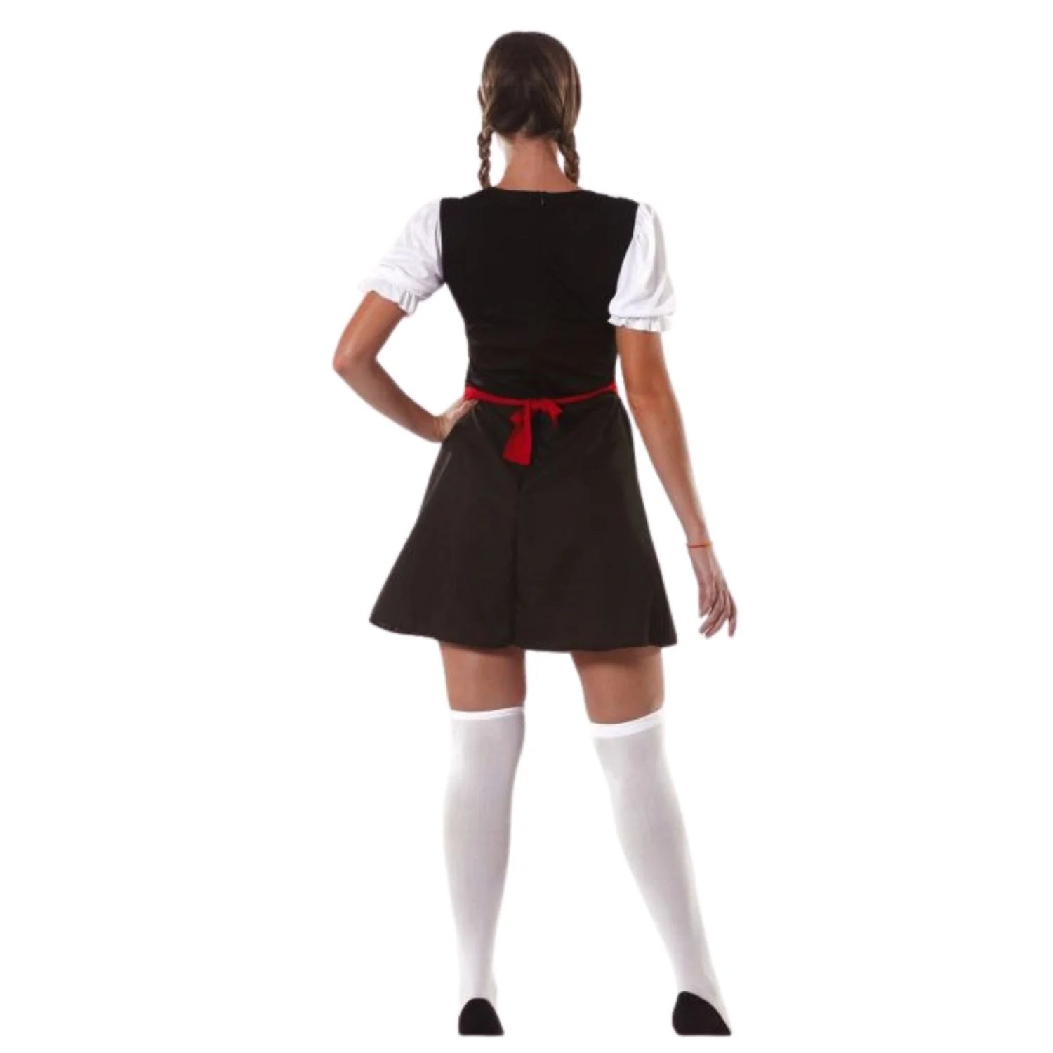Mujer con disfraz de bávara para Oktoberfest y Carnaval