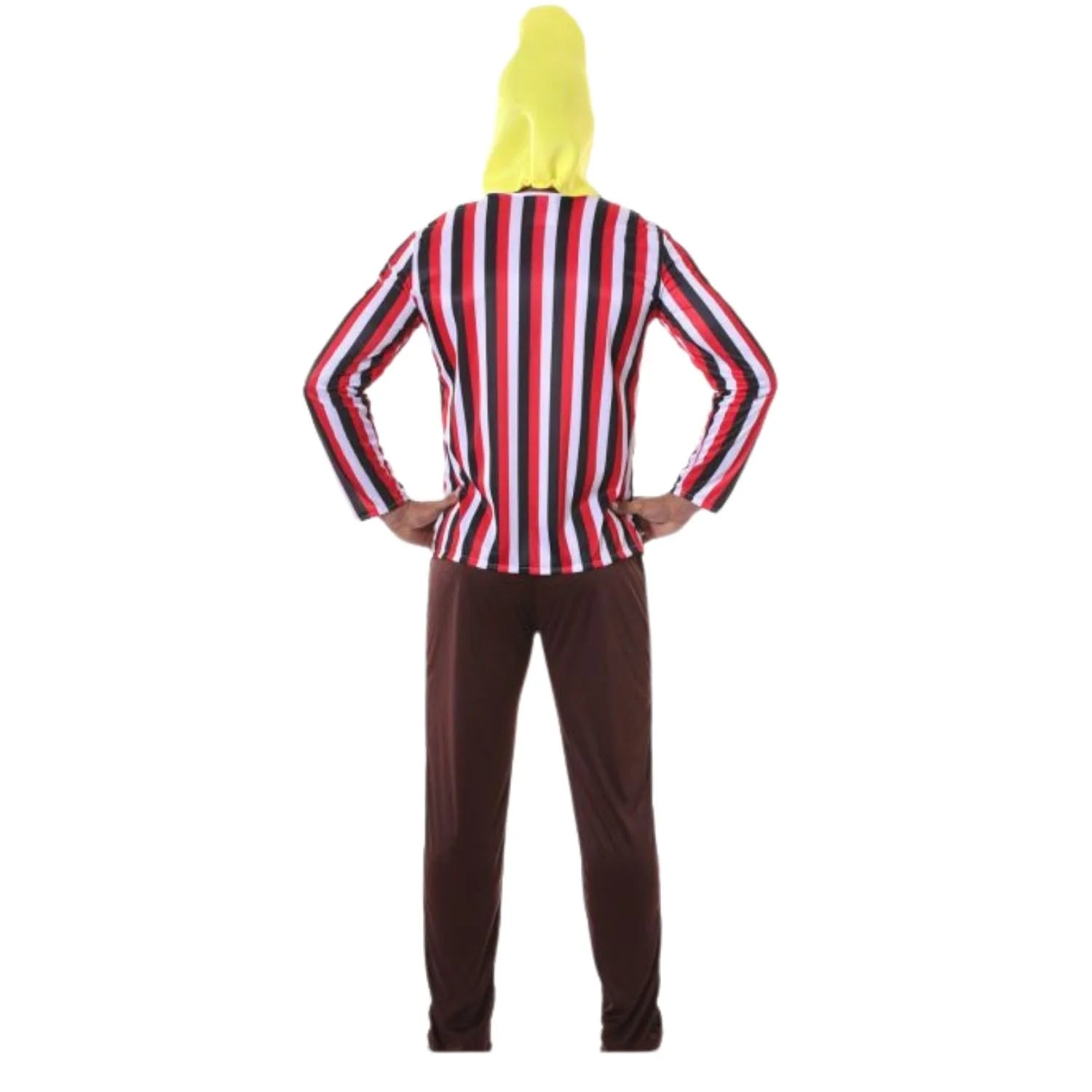 Persona con disfraz Banana Man adulto para Carnaval