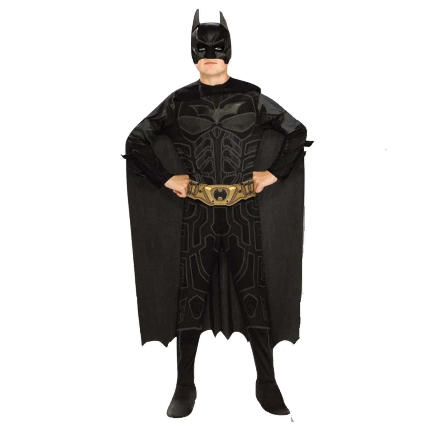 Disfraz Batman TDKR infantil con capa, máscara y cinturón