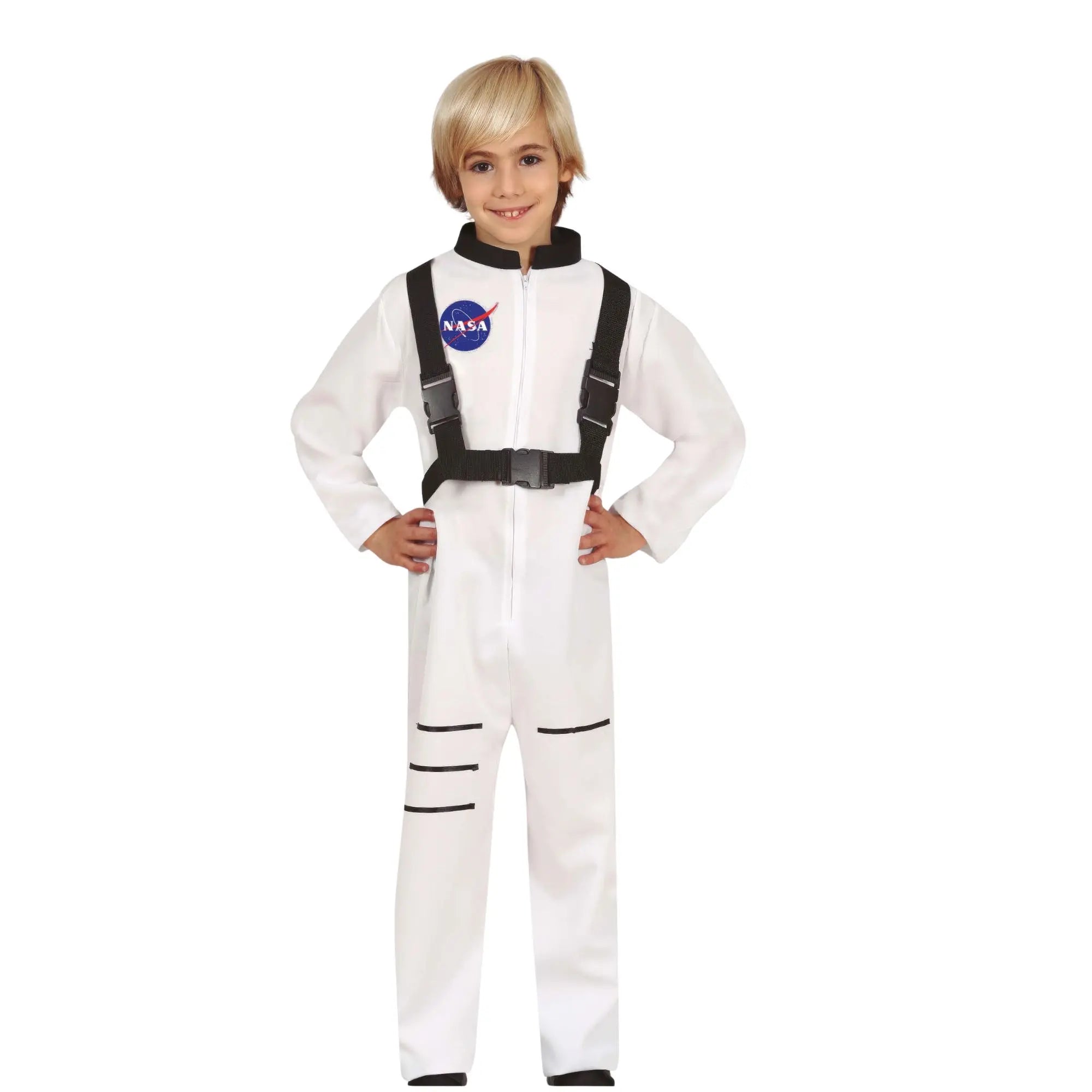 Disfraz de astronauta infantil con mono completo para niño ideal para Carnaval y fiestas del espacio