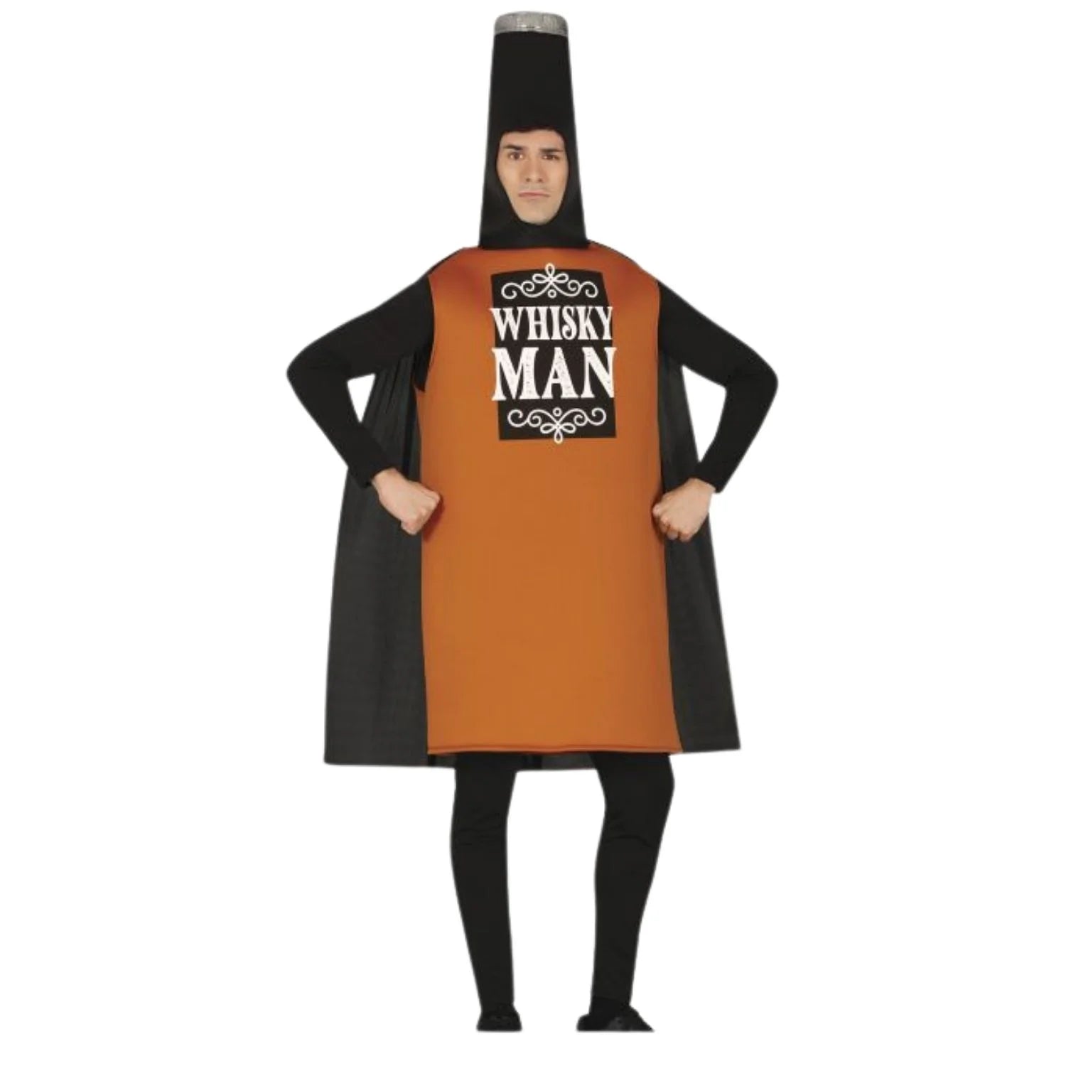 Disfraz botella Whisky Man adulto para Carnaval y fiestas temáticas