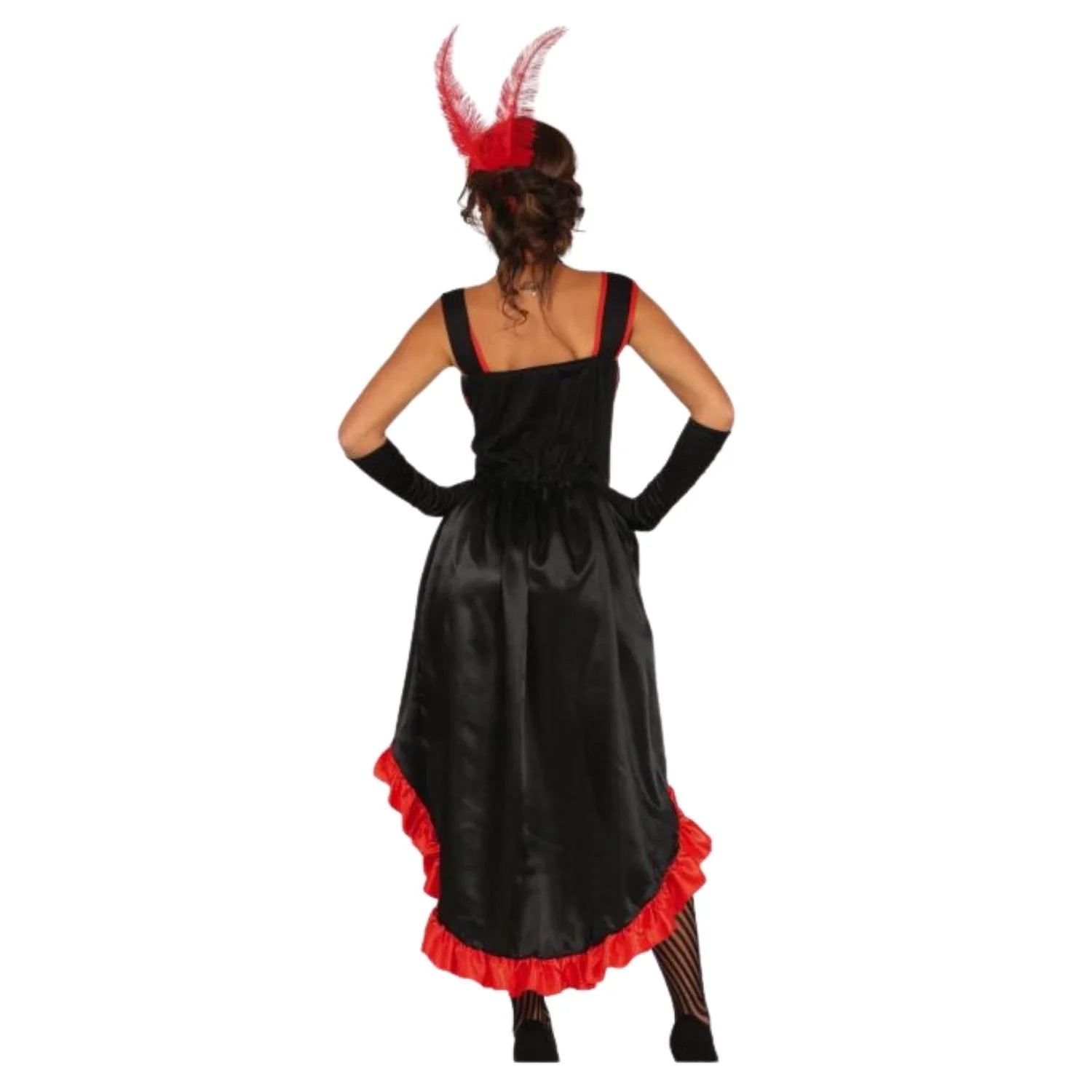Mujer con disfraz de can can para Carnaval y fiestas
