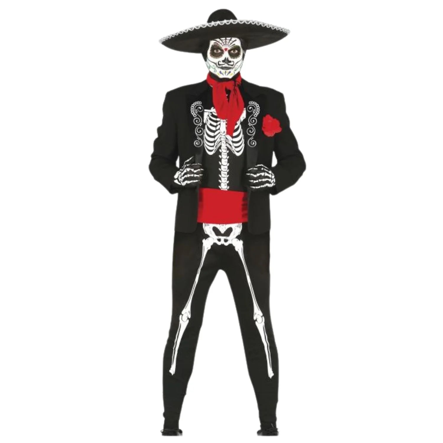 Disfraz Catrín mejicano con americana y faja para Halloween