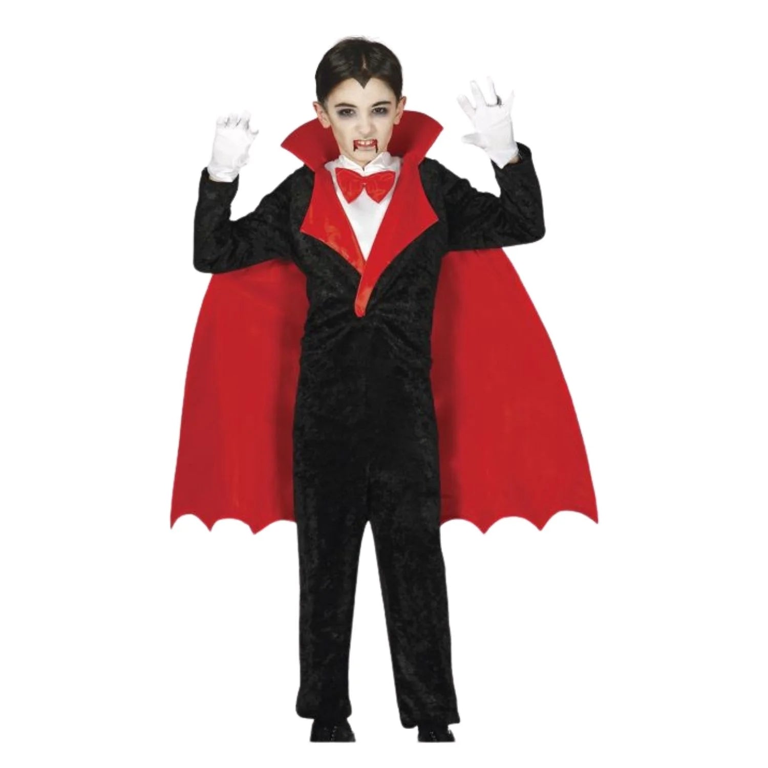 Disfraz de conde Drácula infantil con capa negra para Halloween