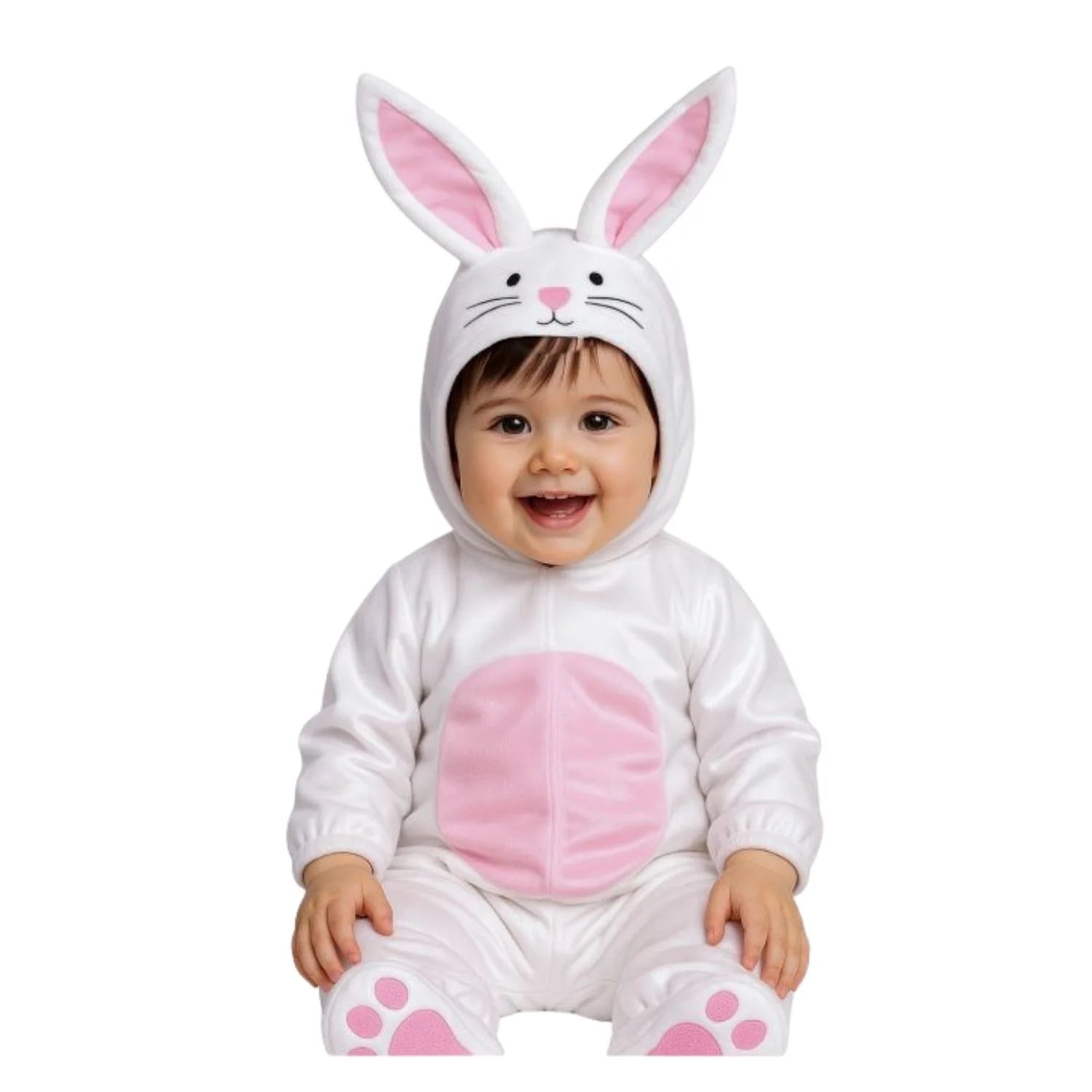 Disfraz Conejito para bebe con capucha y mono