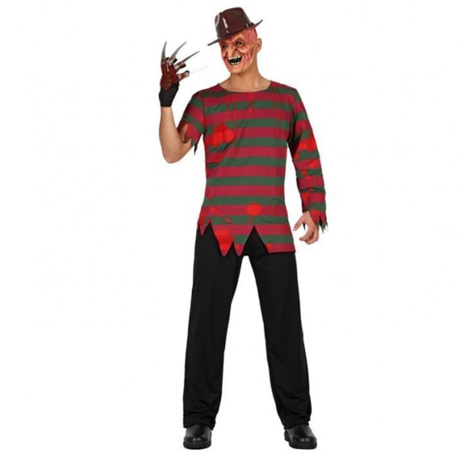 Disfraz de Freddy Krueger para Hombre con camisa y pantalón