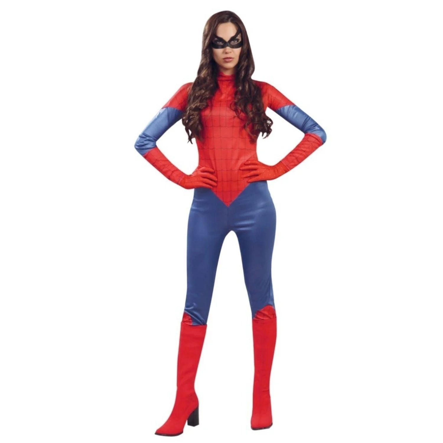 Disfraz mujer araña con mono y antifaz