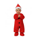Disfraz de Papá Noel bebé con mono y gorro navideño
