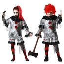 Disfraz de Payaso Gris para infantiles con mono con volantes