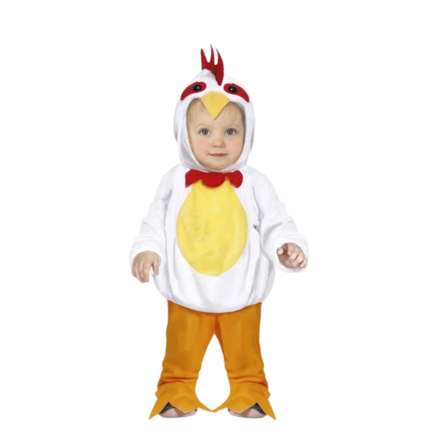Disfraz Pollito Bebé con mono y capucha para Carnaval