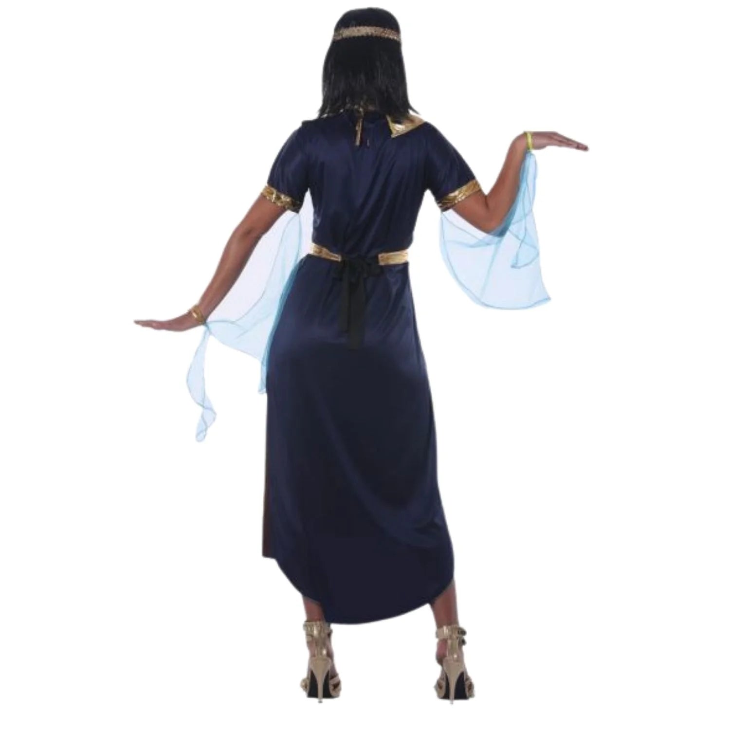 Mujer con disfraz Cleopatra egipcia para Carnaval y fiestas temáticas