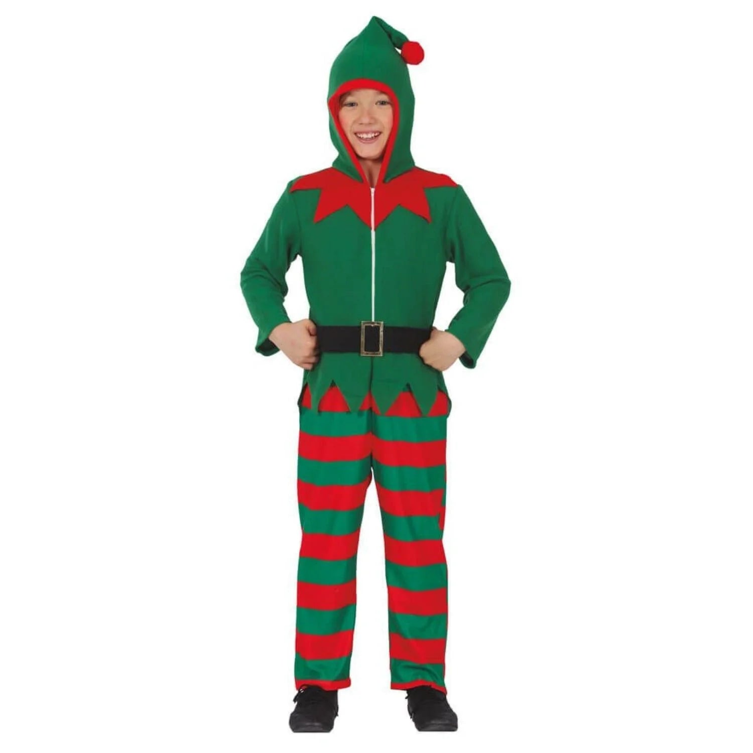 Disfraz elfo pijama adulto para Navidad y fiestas navideñas
