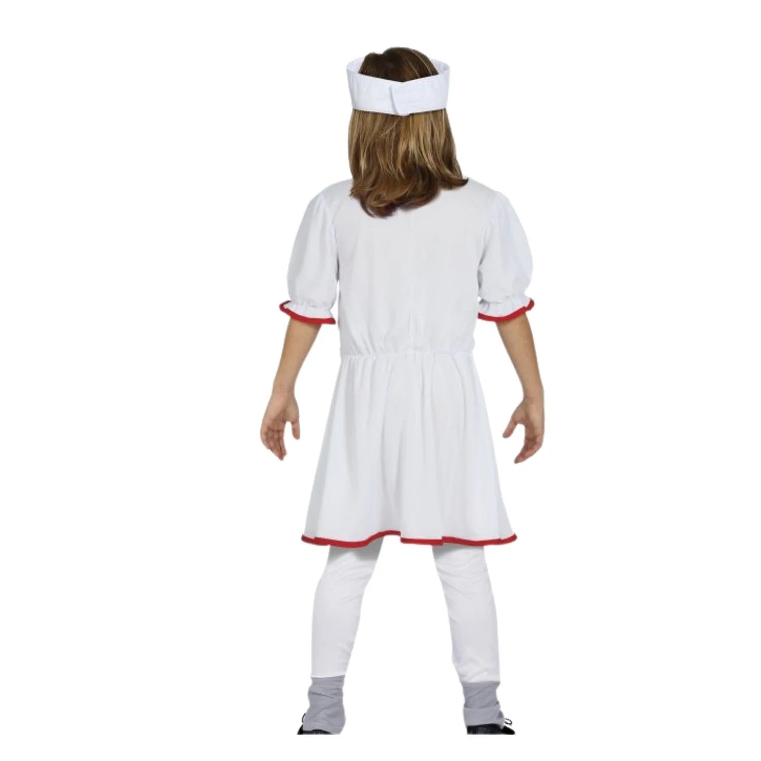 Niña con disfraz de enfermera infantil para Carnaval y Halloween