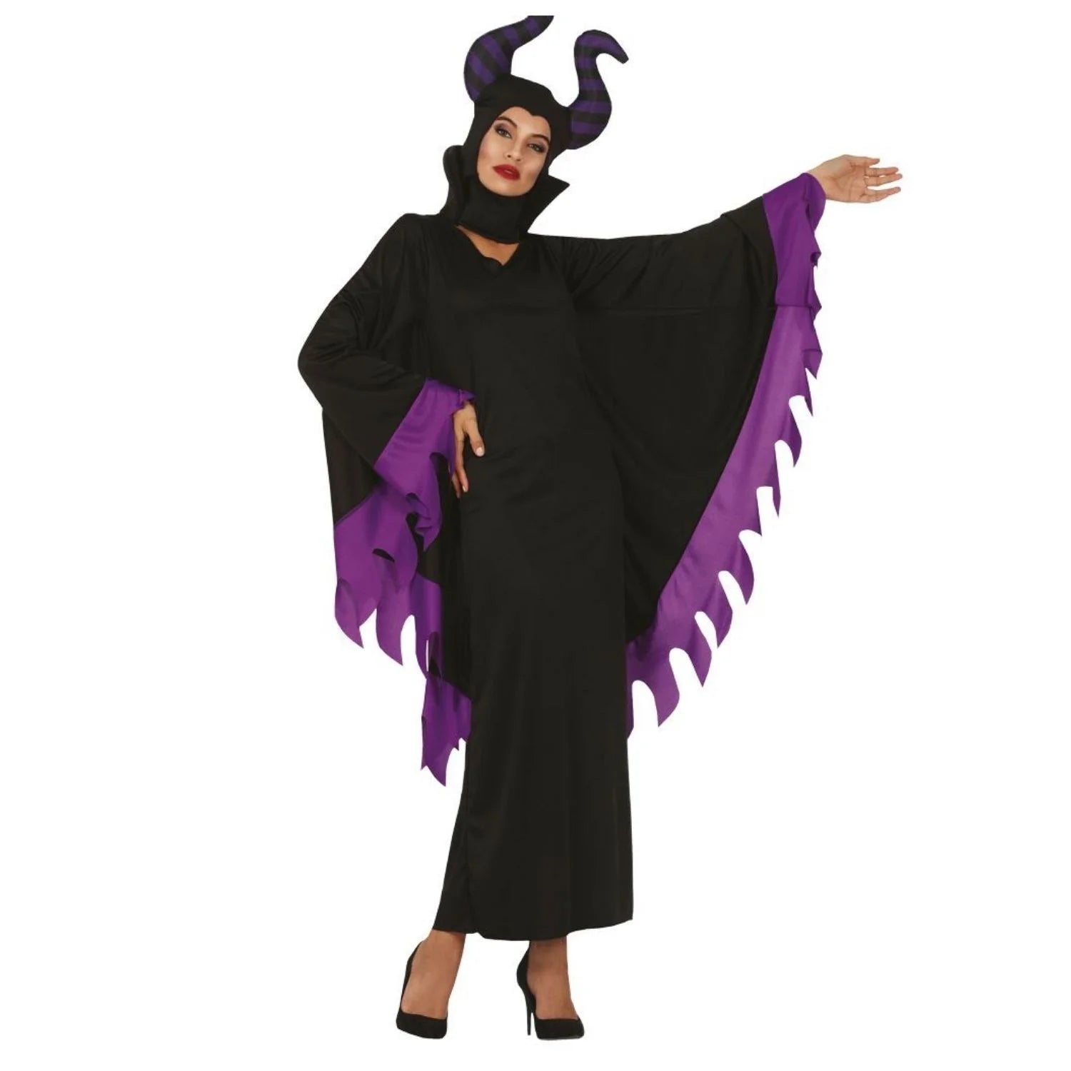 Disfraz de Evil Fairy adulto mujer con túnica y gorro para Halloween
