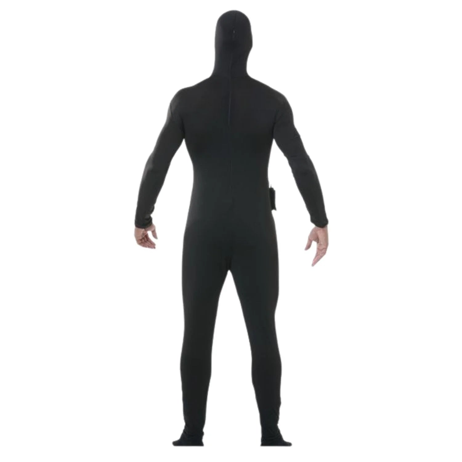 Adulto con disfraz Man Black Light bajo luz ultravioleta